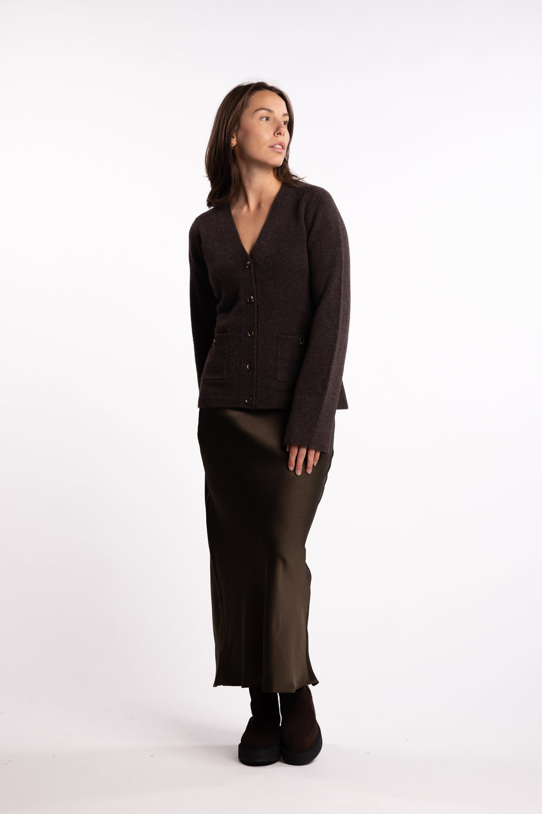 Adele Cardigan - Coffee