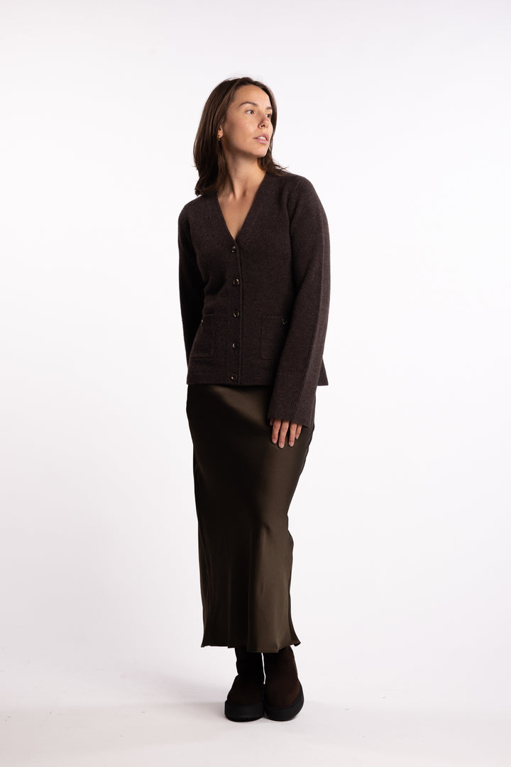 Adele Cardigan - Coffee