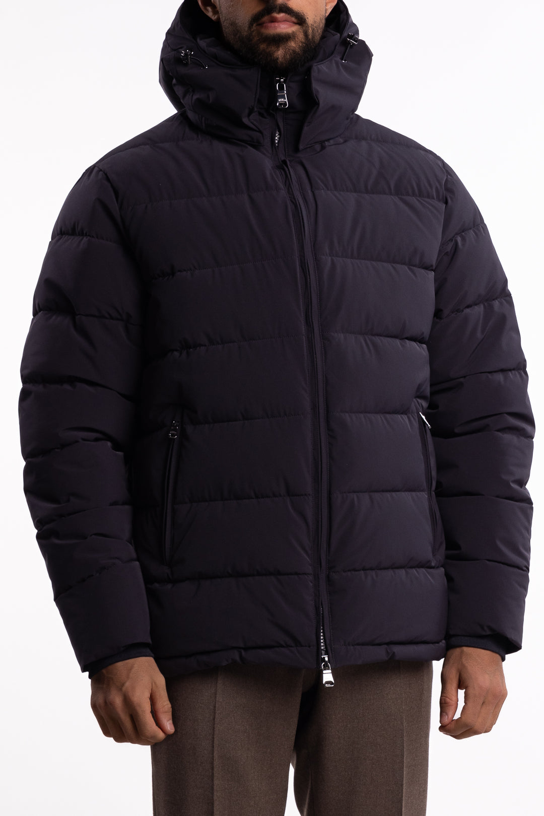 Hooded Puffer Jacket Dark Blue Oscar Jacobson – Bogartstore