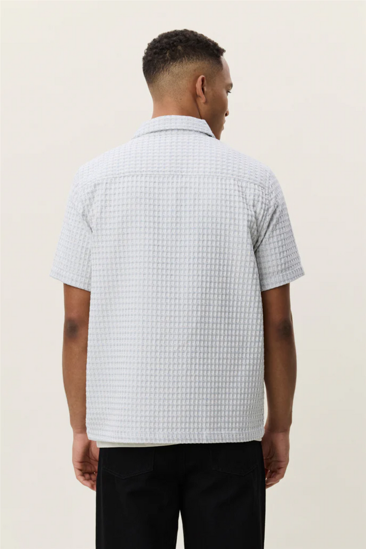 Check Seersucker SS Shirt Light Ivory