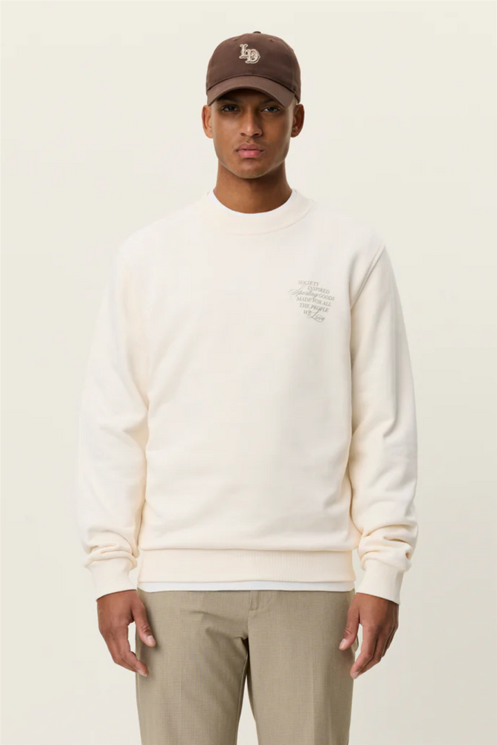 Ben Faience Sweatshirt Eggnog White