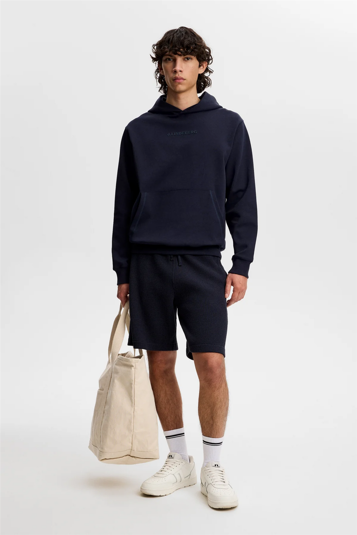 Simon Waffle Shorts Navy