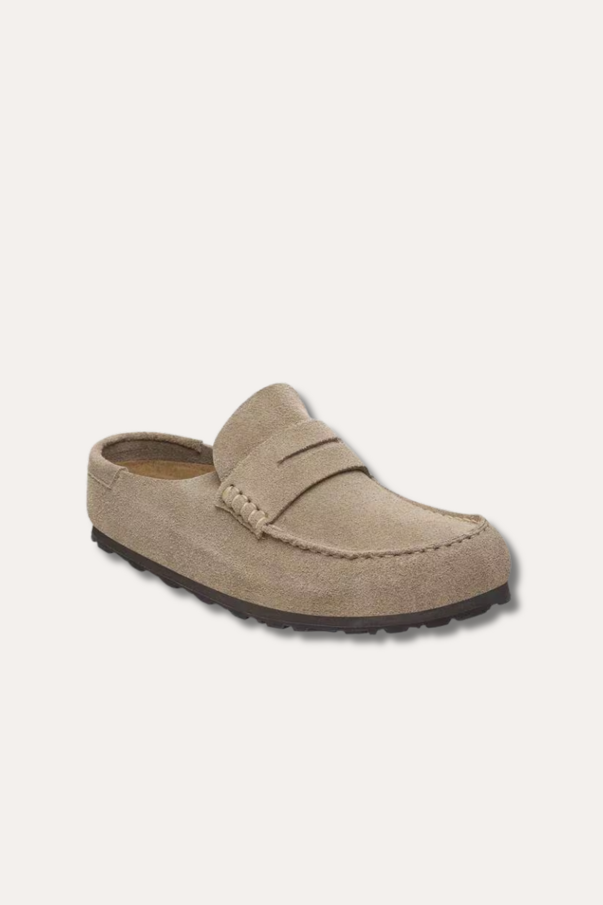 Women's Naples Wrapped Suede Leather Taupe