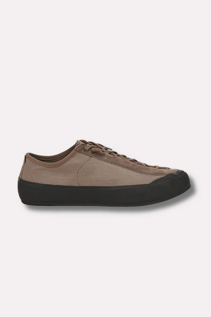 100010 Low-top Trainer With Compass Patch Brown