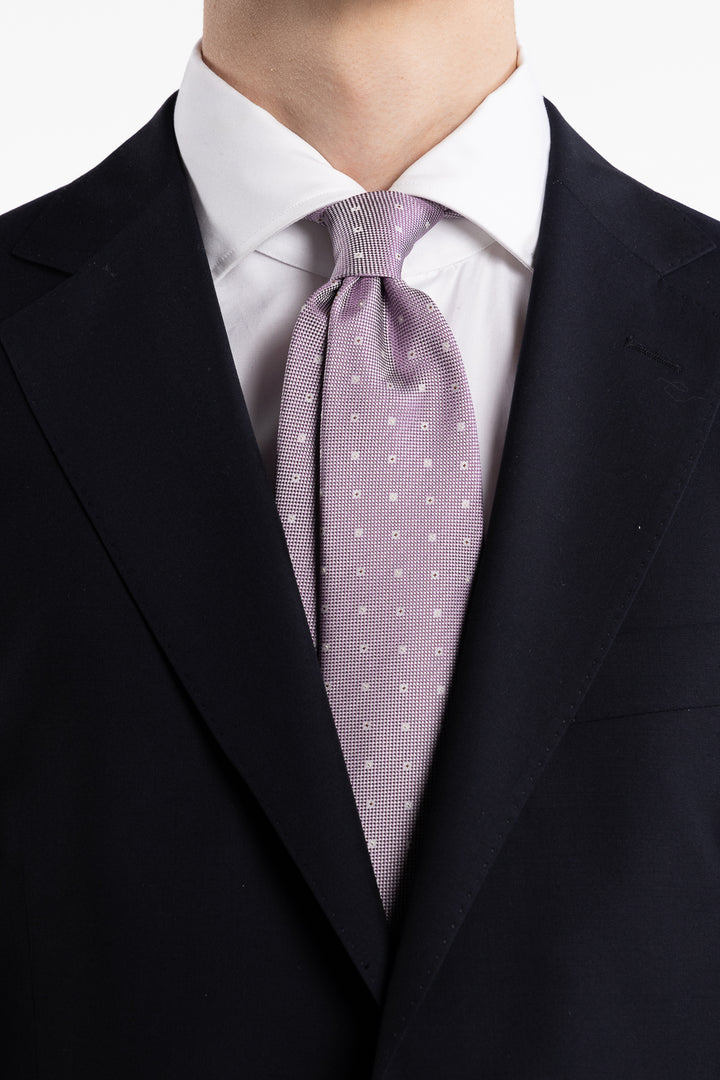 Silk Woven Tie Purple