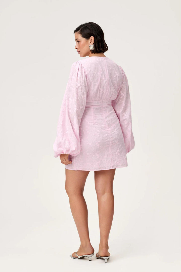 Florence dress- Pink Embroidery