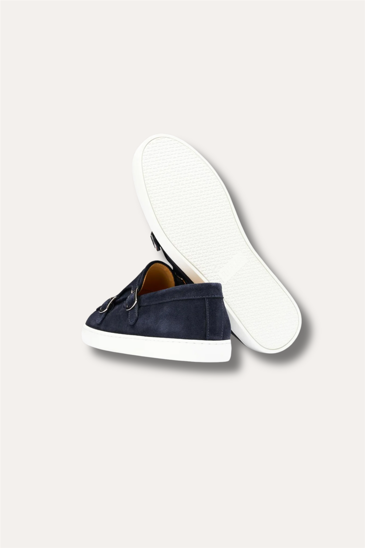 Monk Strap Sneaker Navy Suede