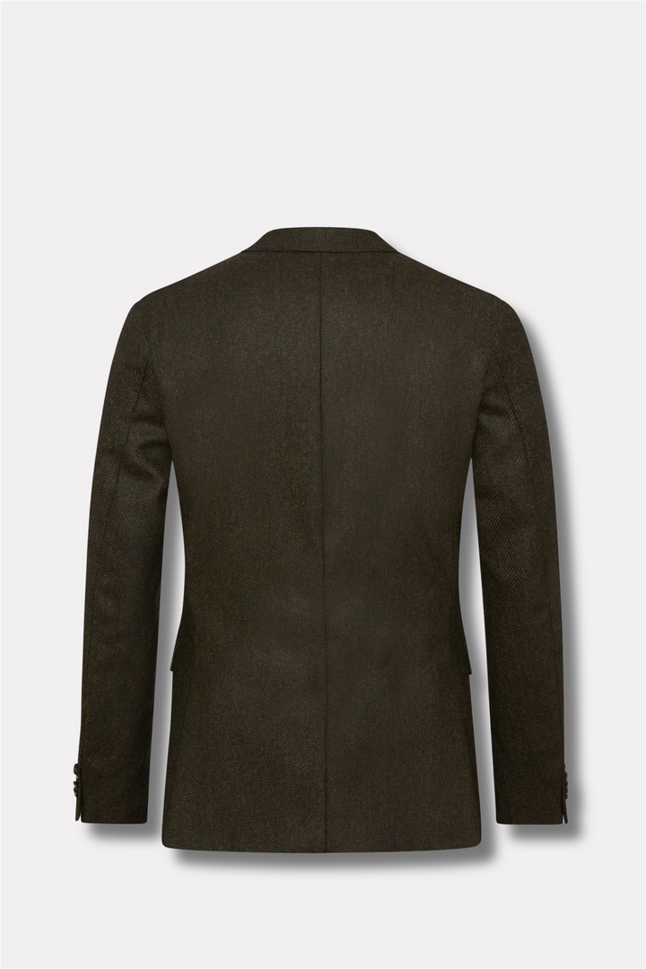 Fogerty Regular Fit Tweed Blazer Moon Green