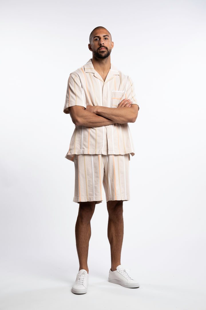 Simon Stripe Shorts Moonbeam