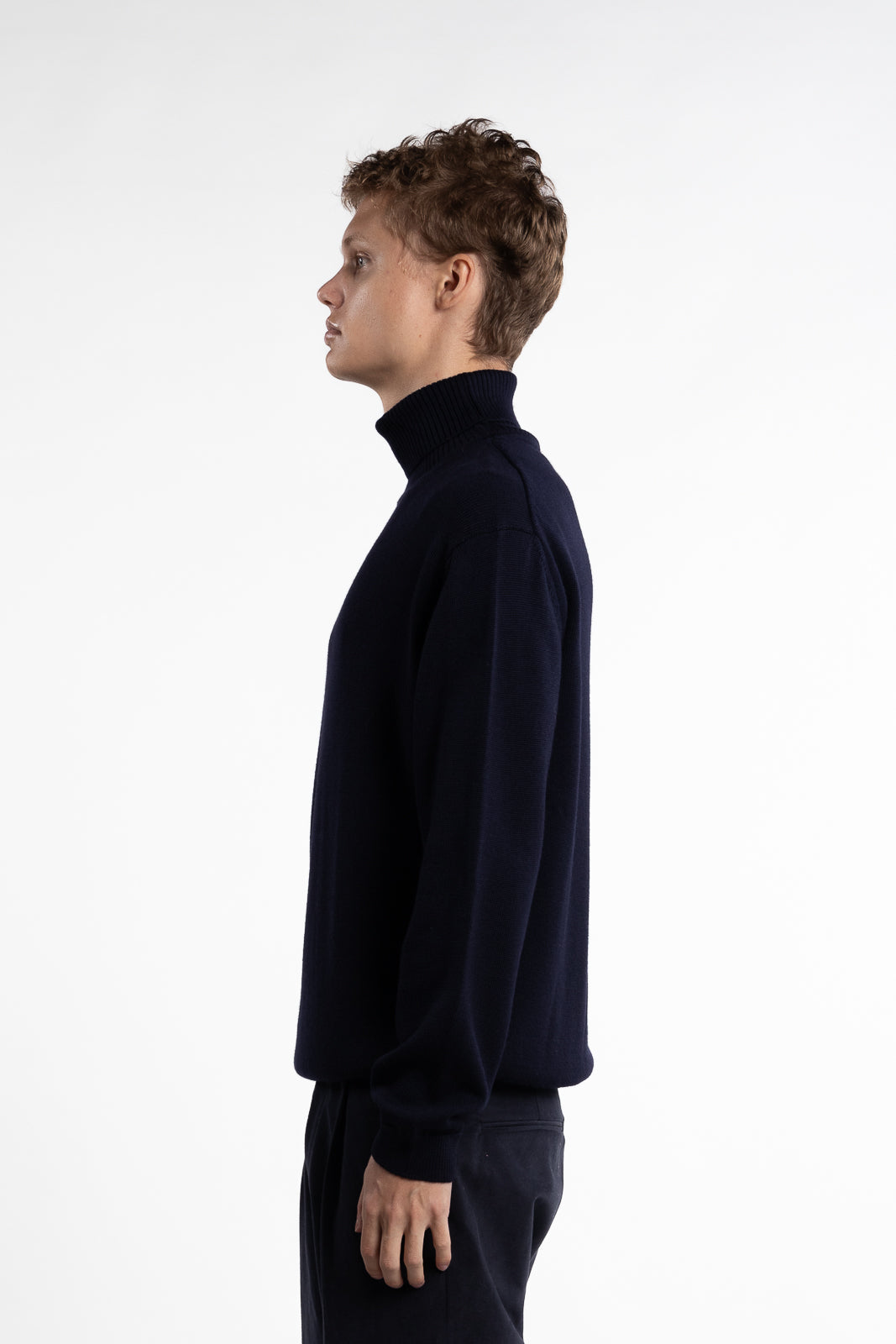 Merino Rollneck Navy