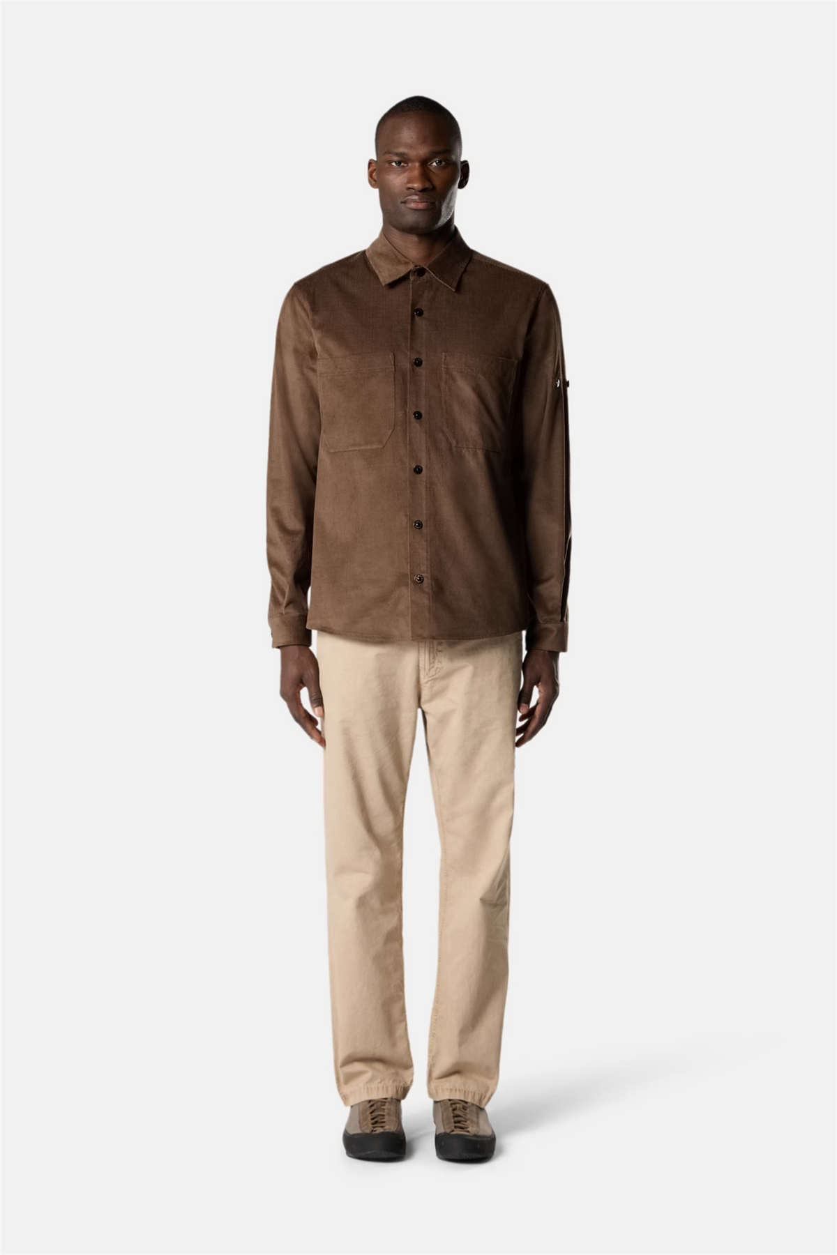 3100044 Regular-fit chino trousers Brushed Organic Cotton Canvas 'Old' Effect Beige