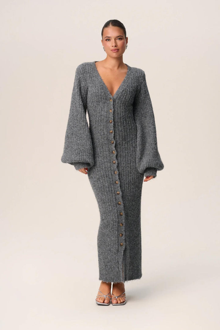 Montana Dress- Grey Melange