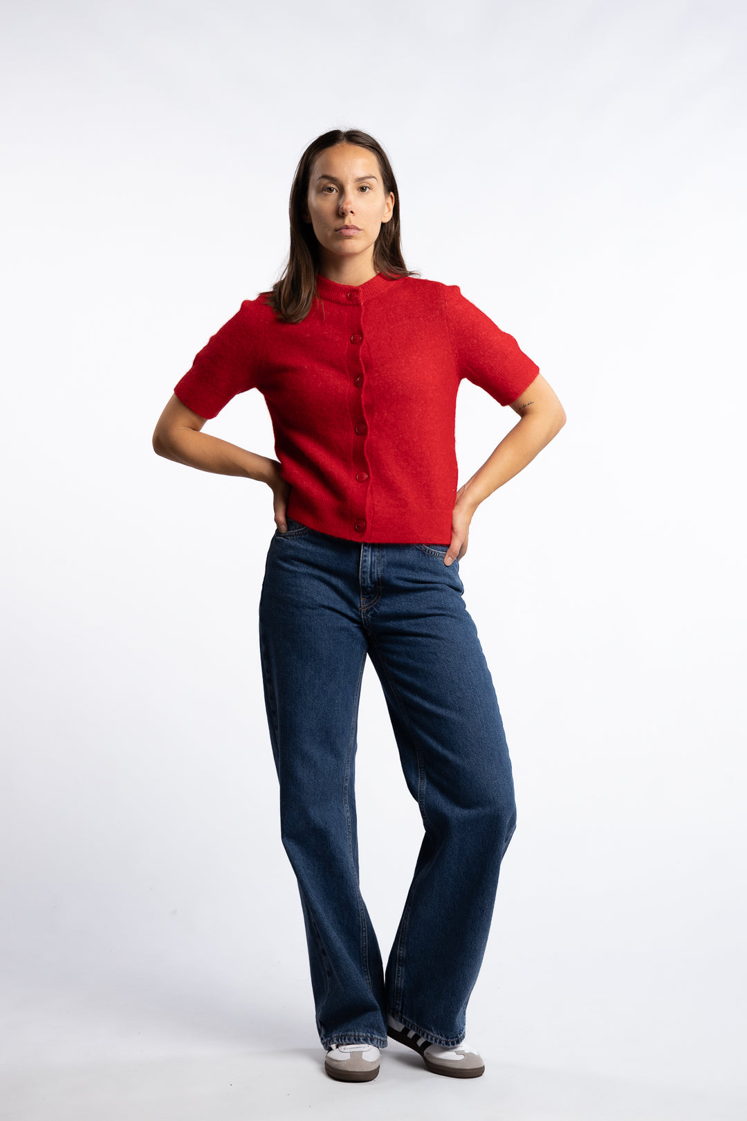 Sanoura SS Cardigan 15556 - Haute Red