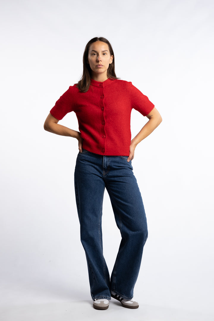 Sanoura SS Cardigan 15556 - Haute Red