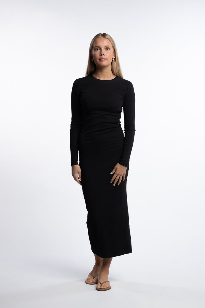 Saalexa Midi Dress 7542- Black
