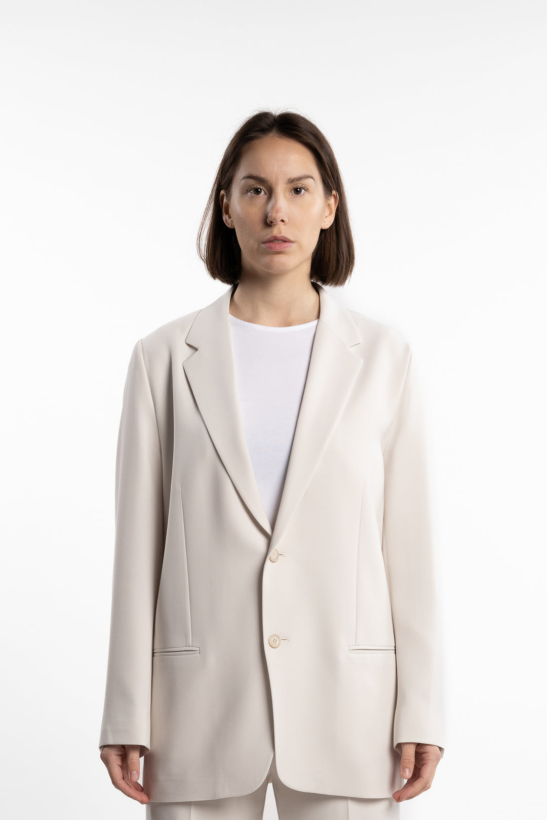 Relaxed Blazer- Ivory