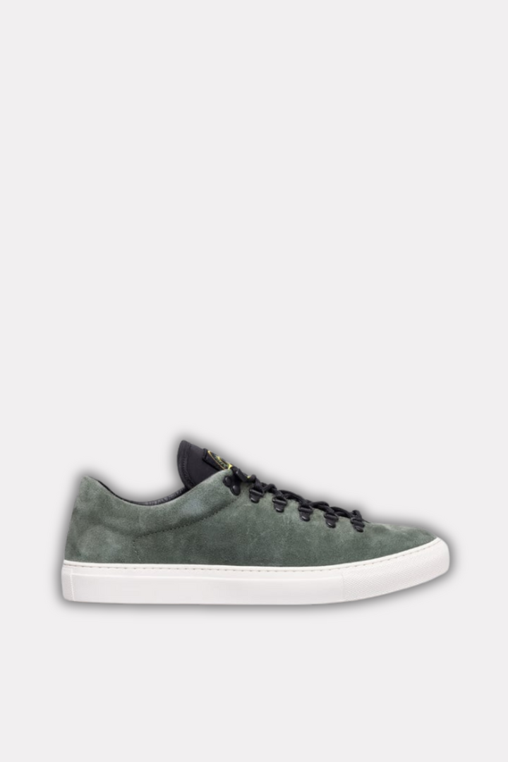 Compass-motif Sneakers Suede Green