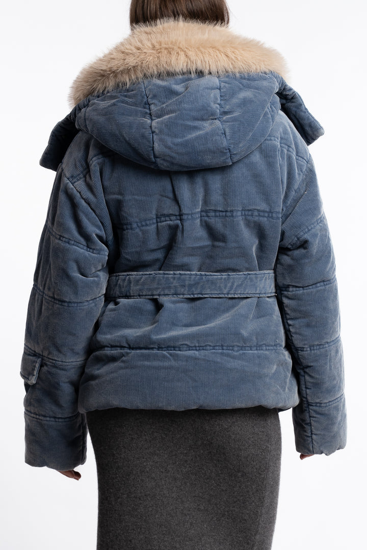 Steilia Corduroy Jacket - Lt. Blue Mix
