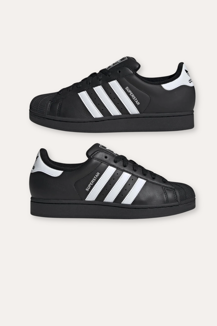 Women's Superstar II- Cblack/Ftwwh- JI0079