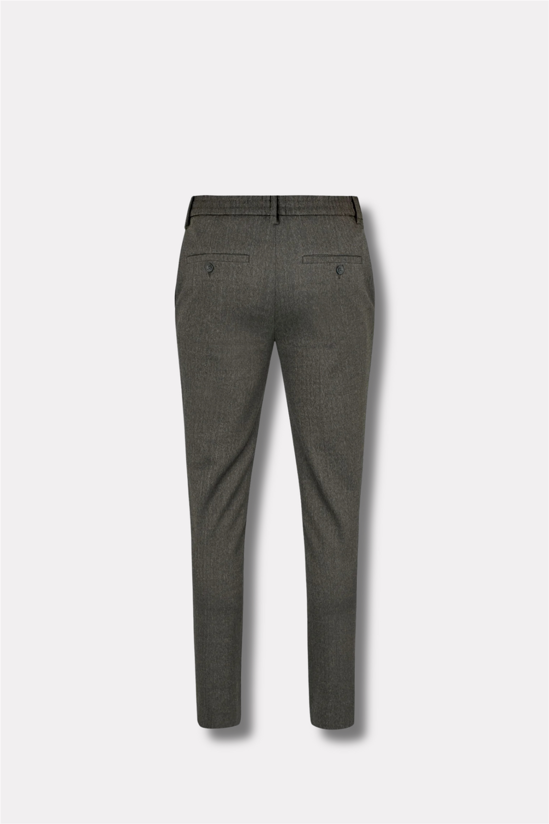 AlvinPL 090 Herringbone Trousers Black Oak