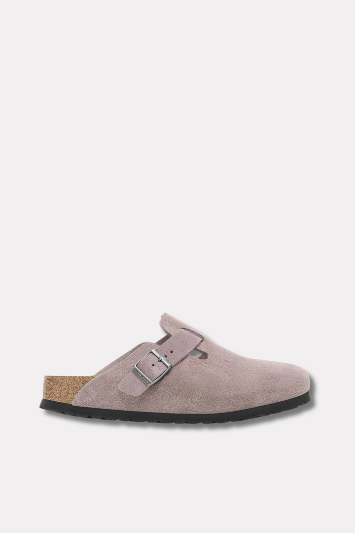 Boston Suede Leather Regular Fit Faded Purple