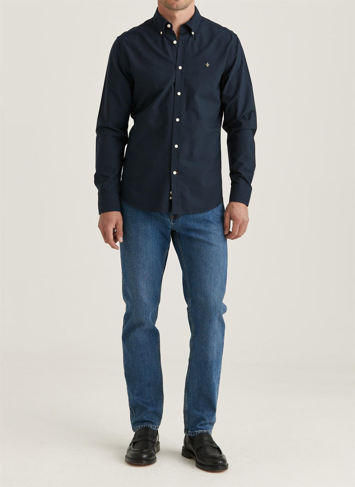 Oxford Slim Fit Button Down Shirt Navy