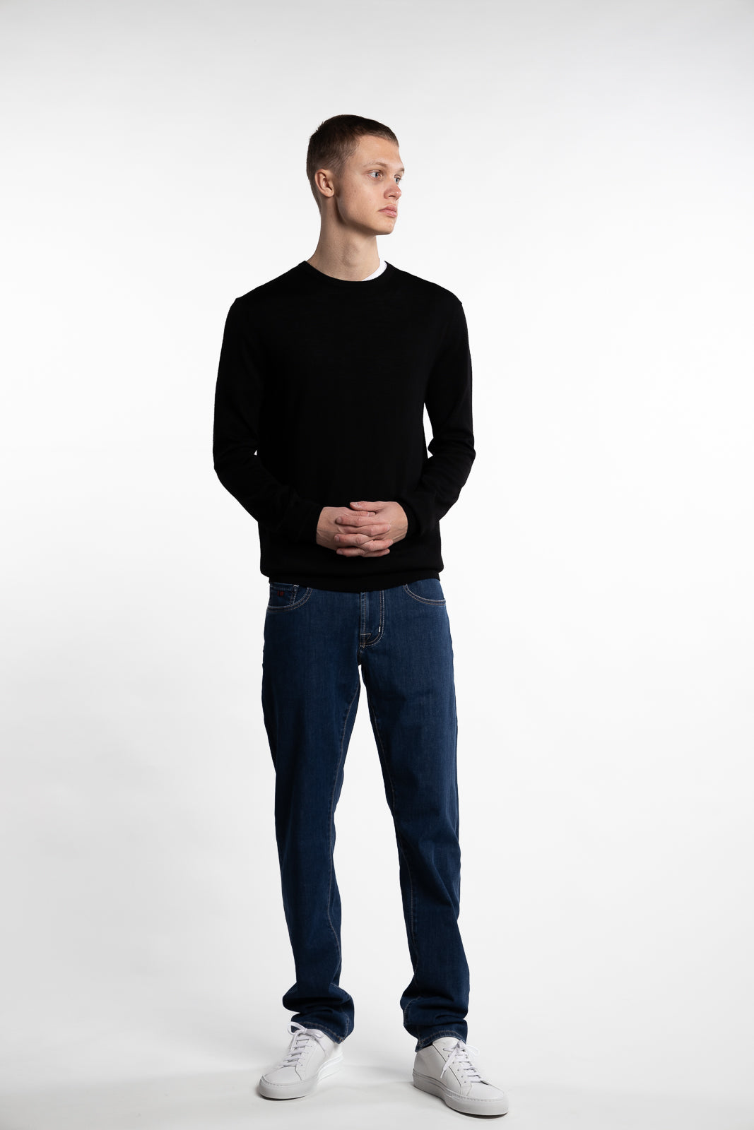 Alfredo Merino Wool Jumper Black