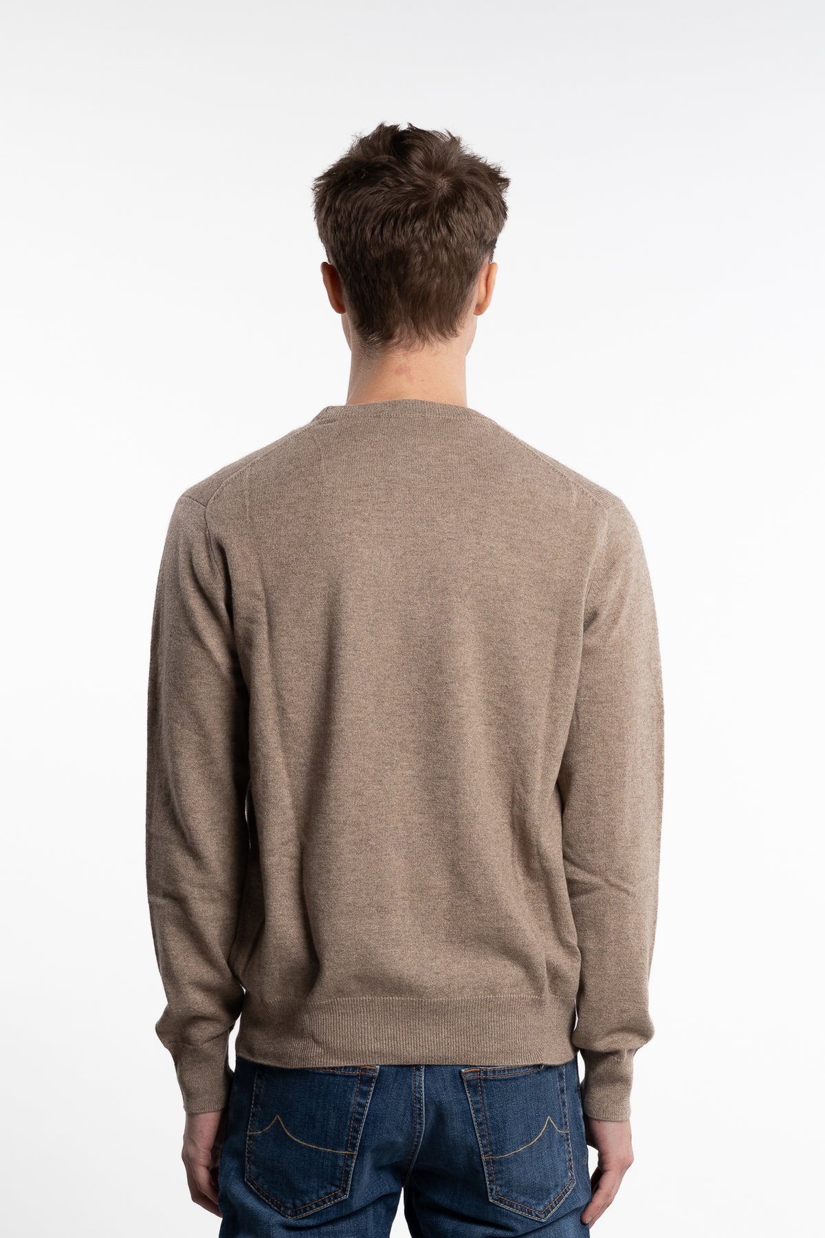 Knitted Cashmere Crewneck Naturale