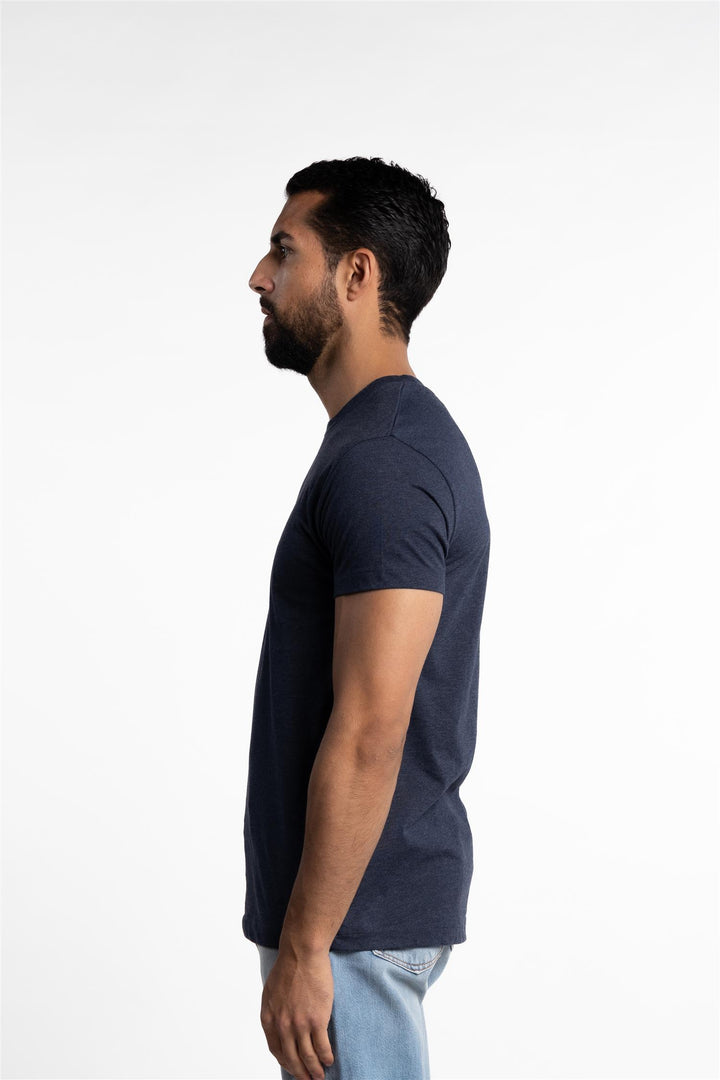 Kronos Round Neck T-Shirt Blue Iris Mel