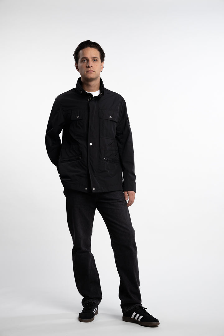 Micro Twill Field Jacket Black