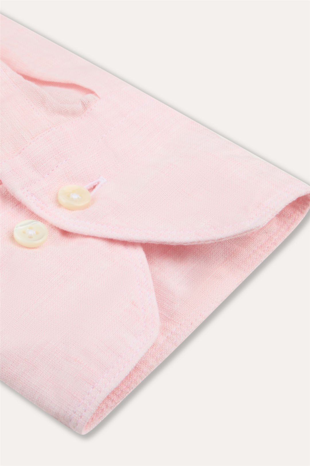 Slimline Linen Shirt Light Pink