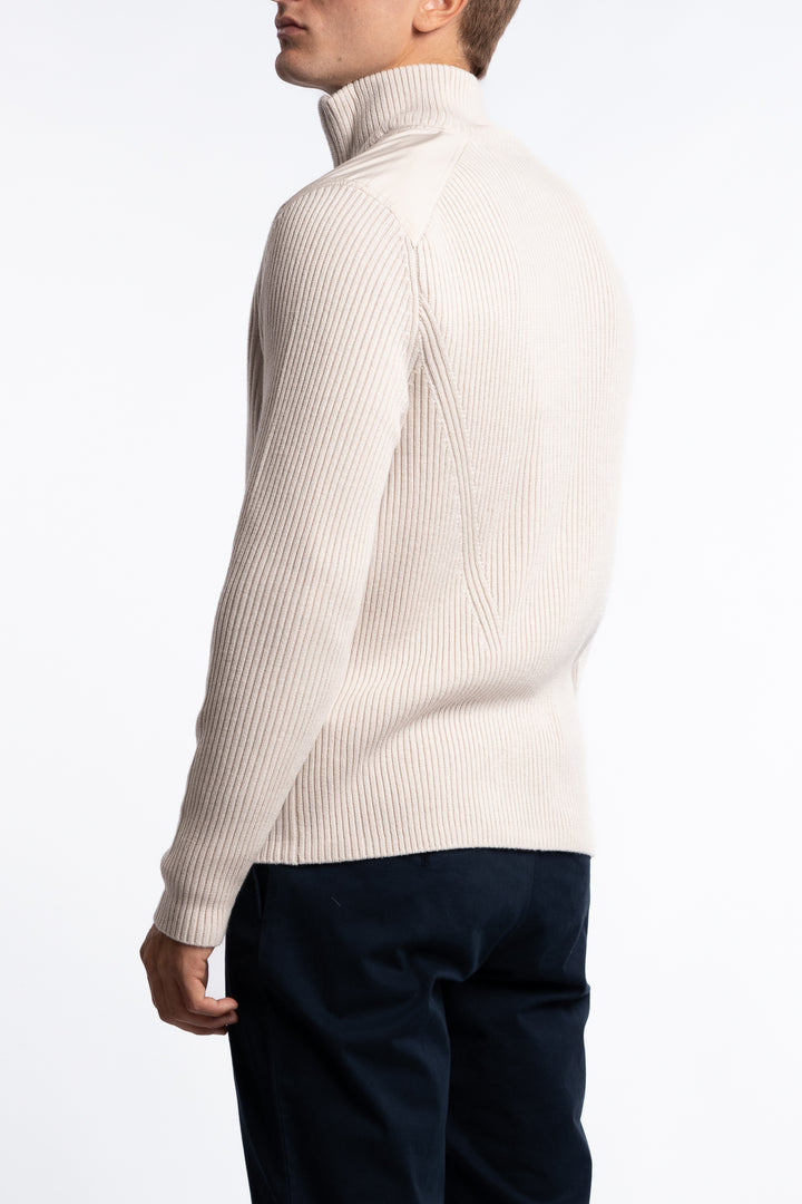 Martin Knitted Hybrid Jacket Moonbeam