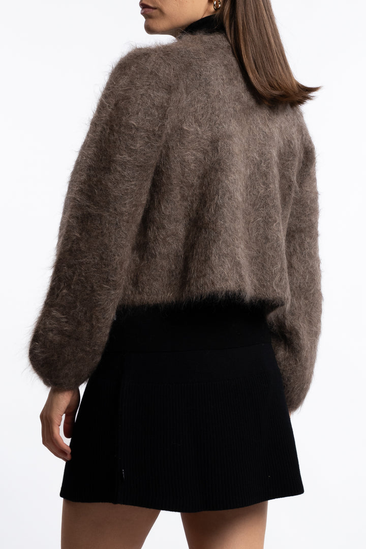 Amelia Chunky Cardigan- Brown