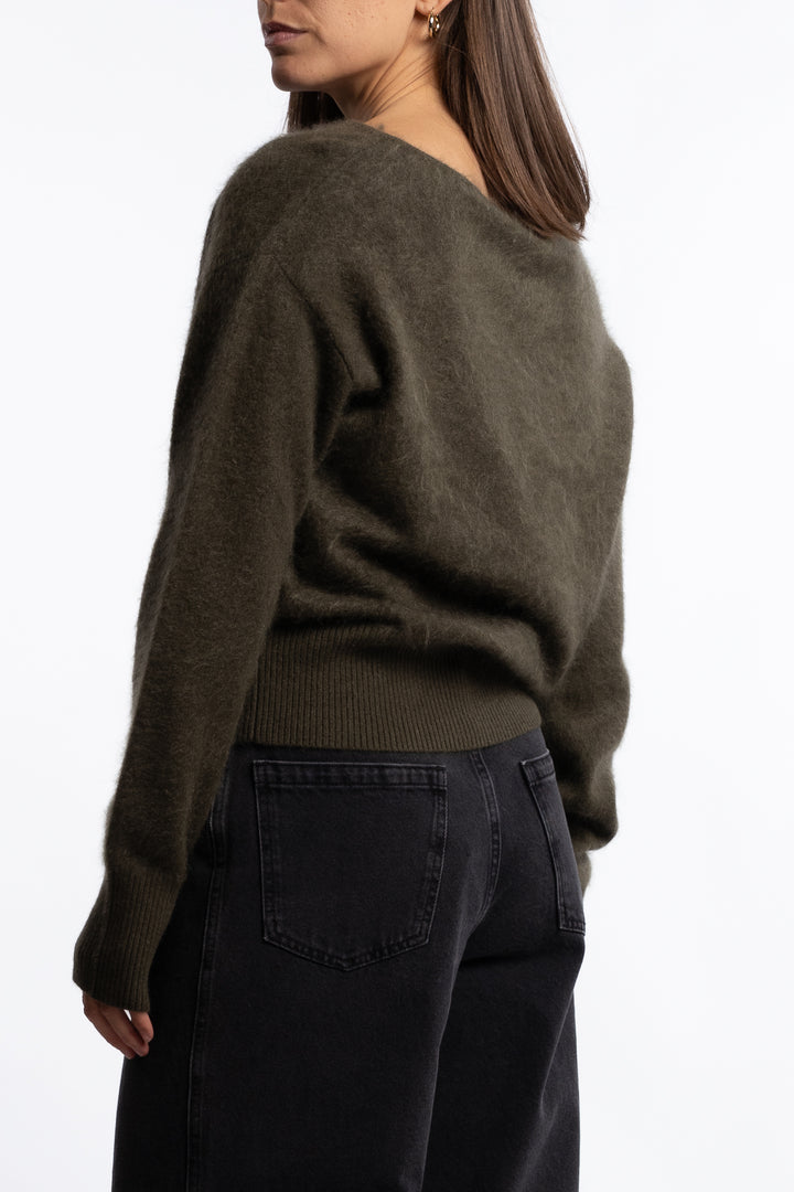 Cloud Knit- Dark Olive