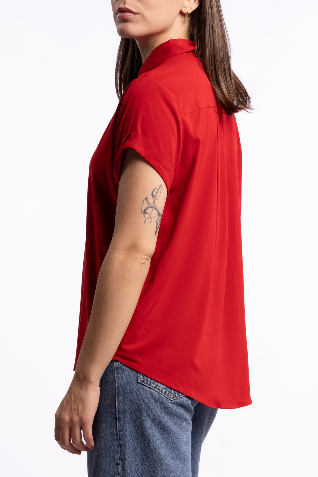 Majan SS Shirt 9942 - Haute Red