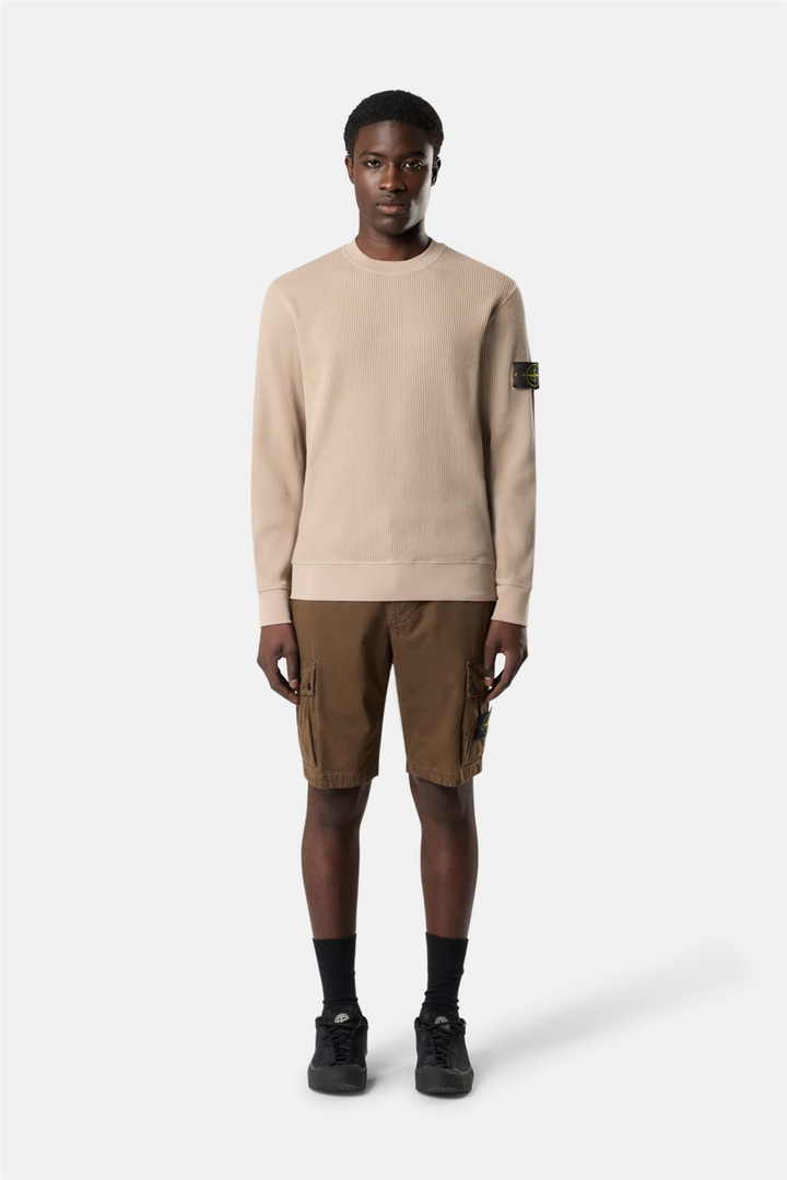 6100056 Regular-fit crewneck sweatshirt Beige