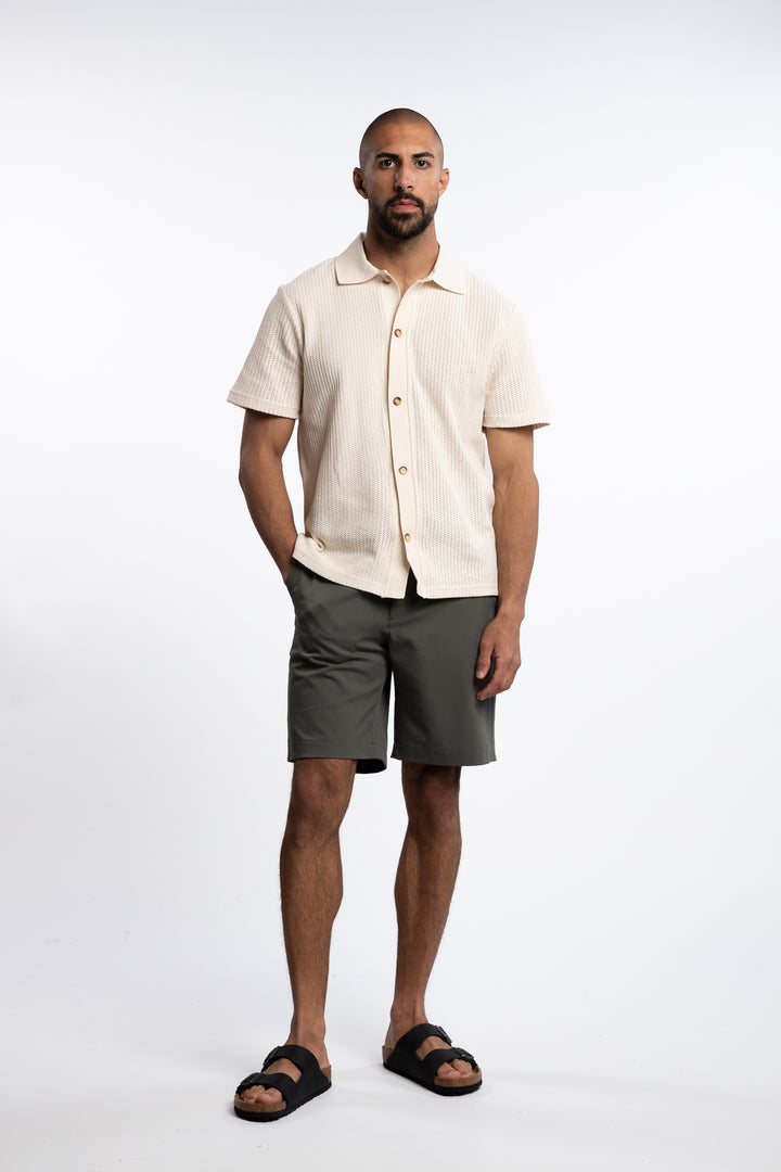 Como Light Reg Shorts Forest Green