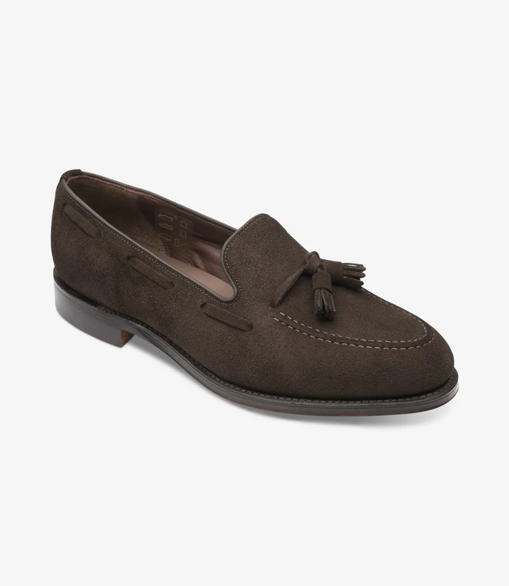 Russel Tassel Loafer Dark Brown Suede