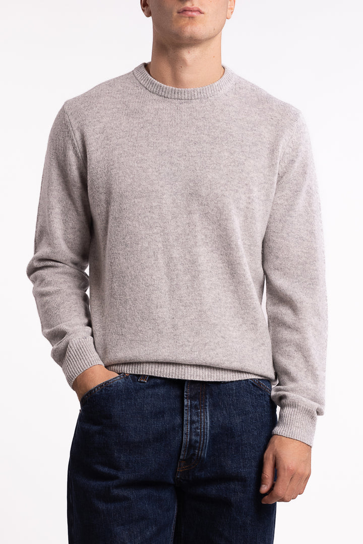 Essential Patch Crew Light Grey Marl