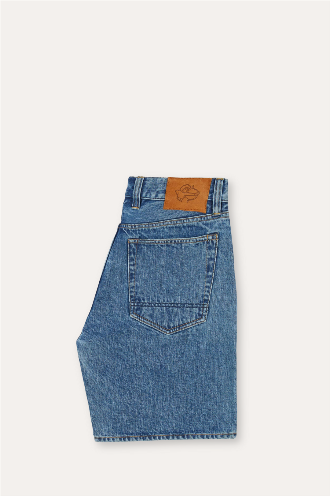Natural Indigo 5-Pocket Short Stone Wash