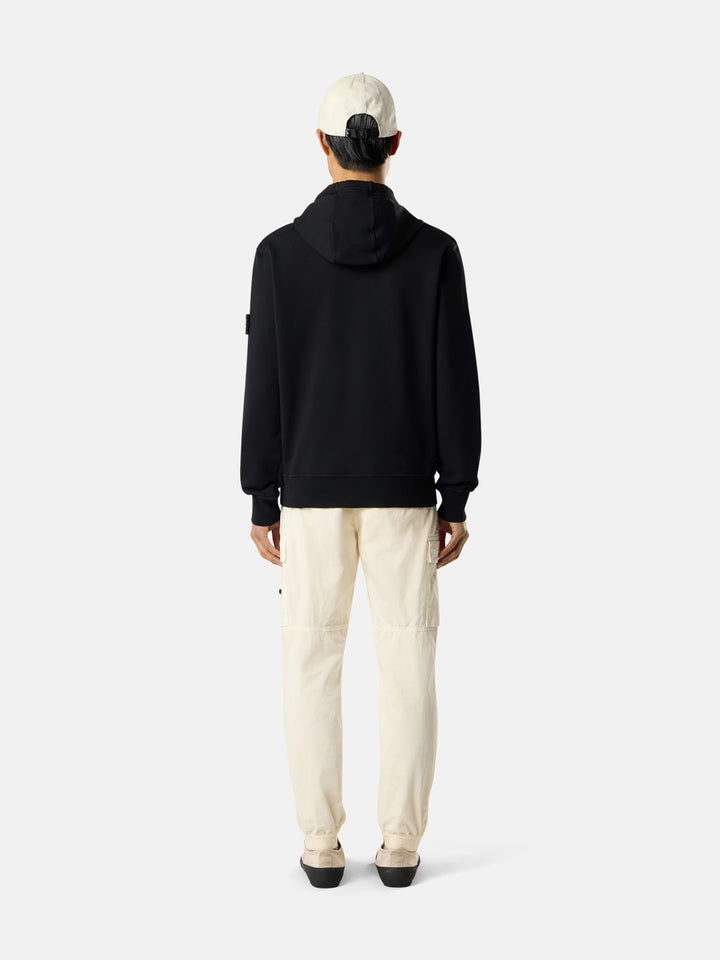 6100062 Garment Dyed Hooded Sweatshirt Black