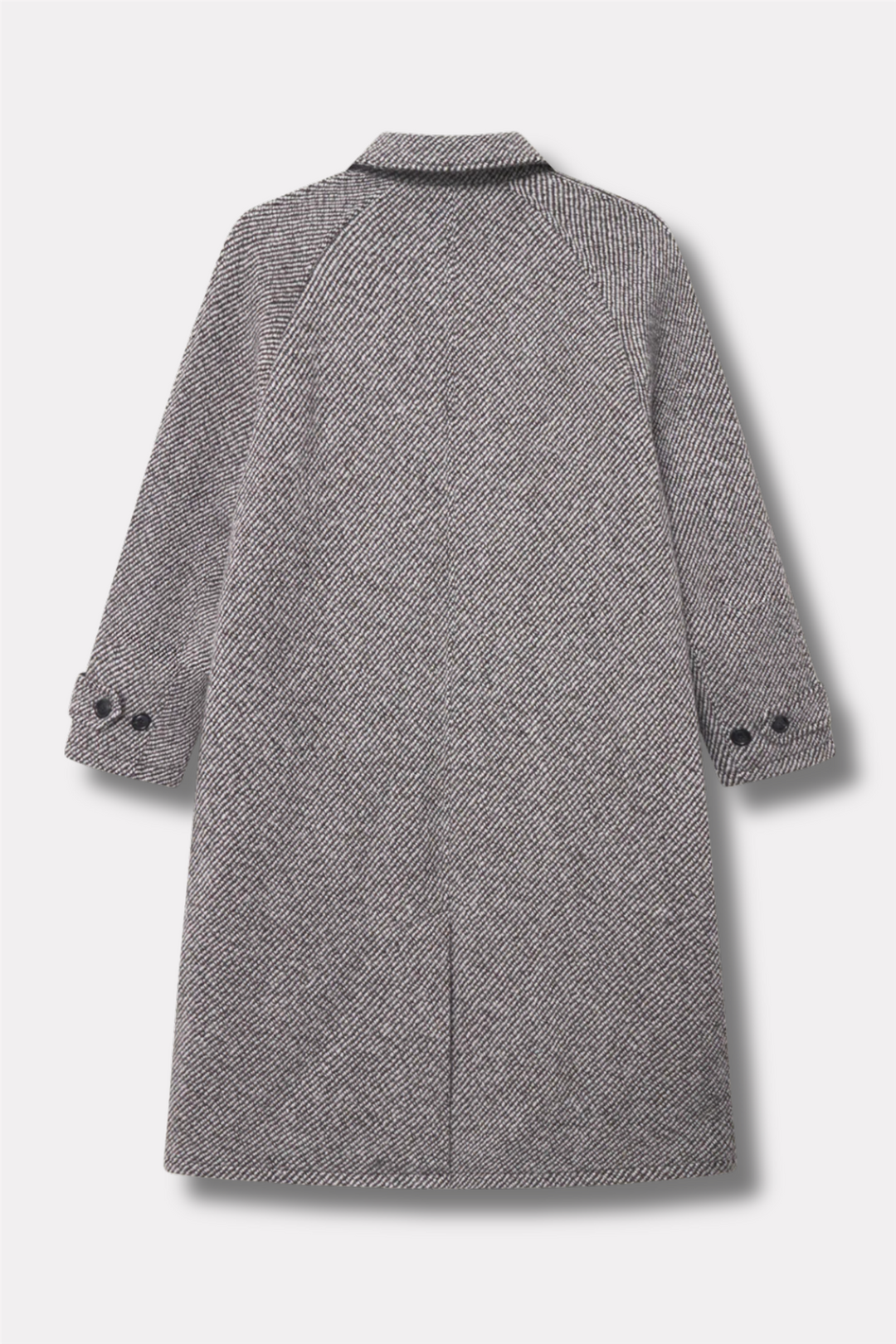 Michael Twill Wool Coat Salt Pepper