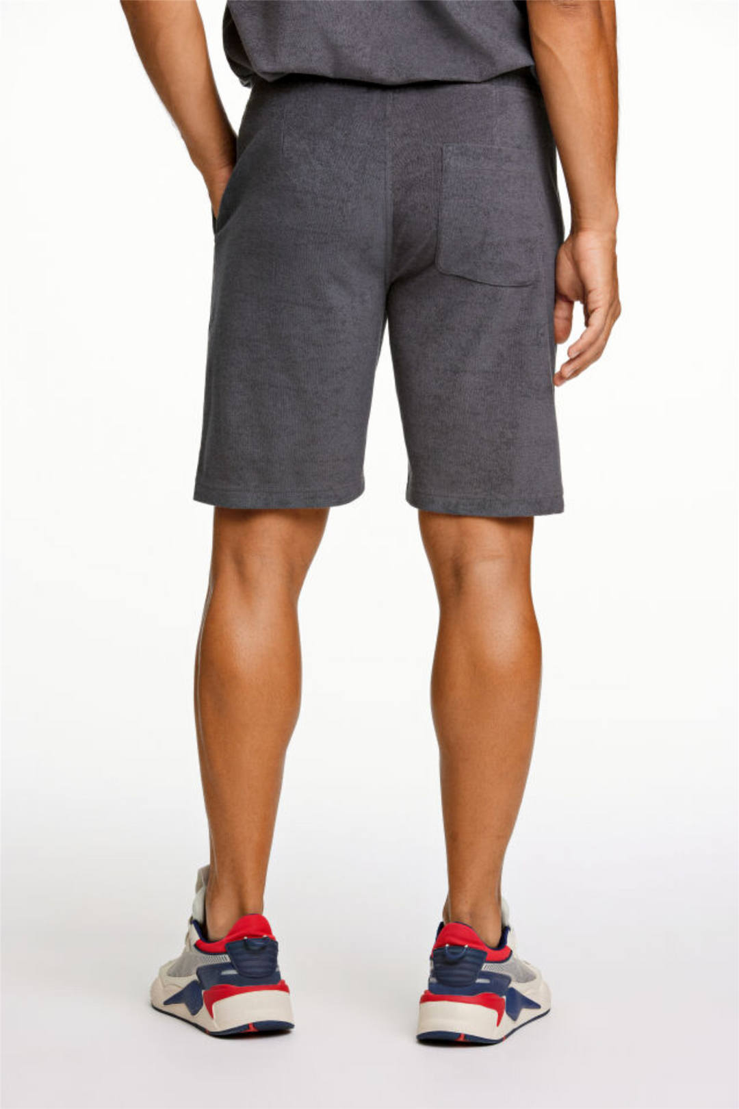 Towel Shorts W. Elastic Waist Navy