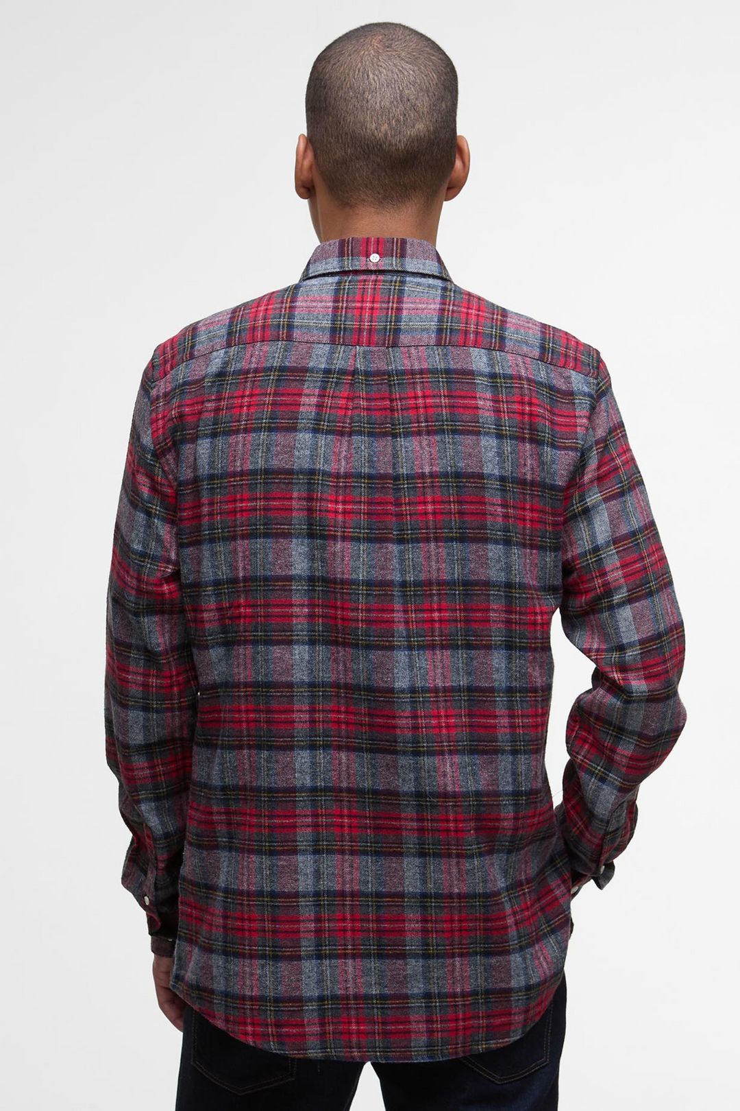 Ashroad Tailored Checked Shirt Red