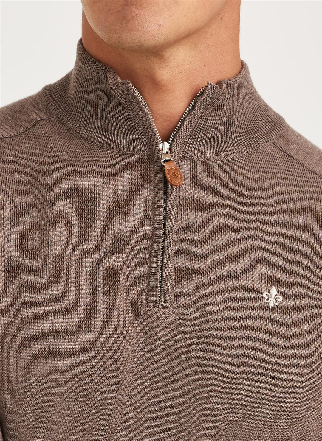 Merino John Zip Light Brown