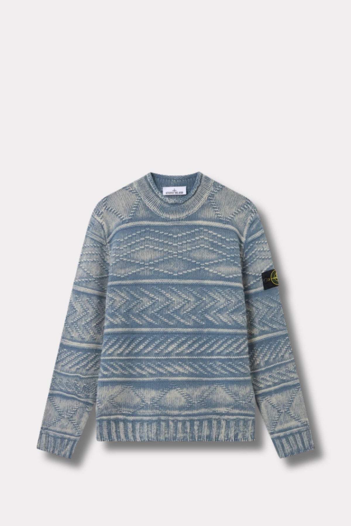 5100001 Loose-fit mock-neck jumper Avio Blue