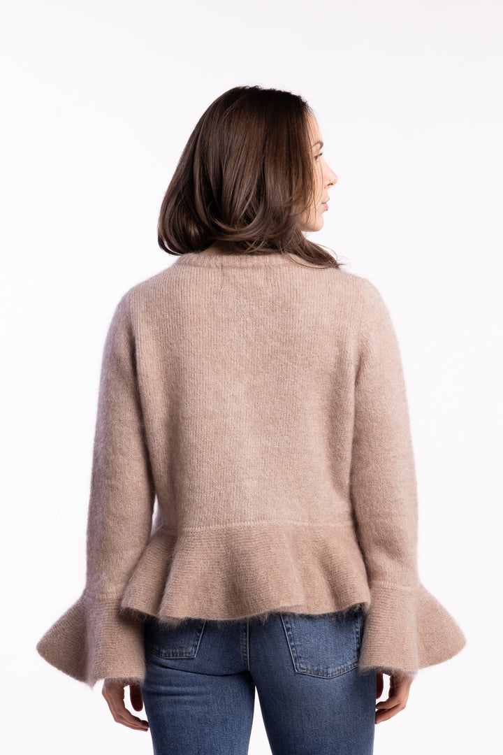 Maren Chunky Cardigan- Hazel Beige