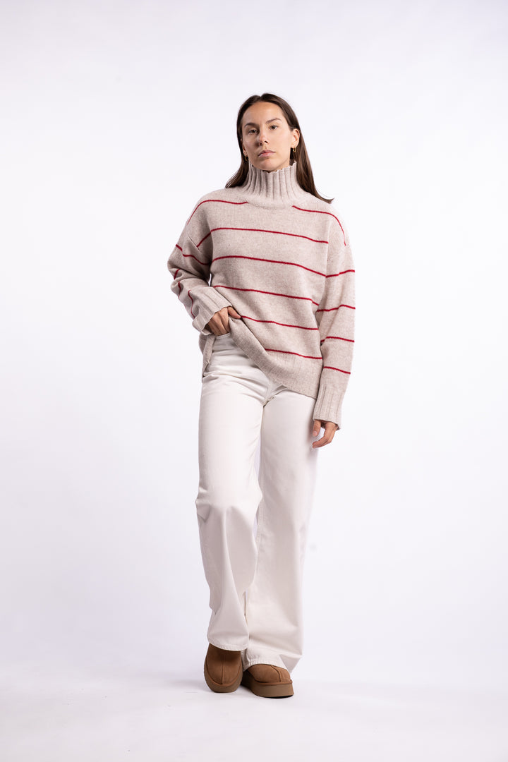 Patsy Knit - Red Stripe
