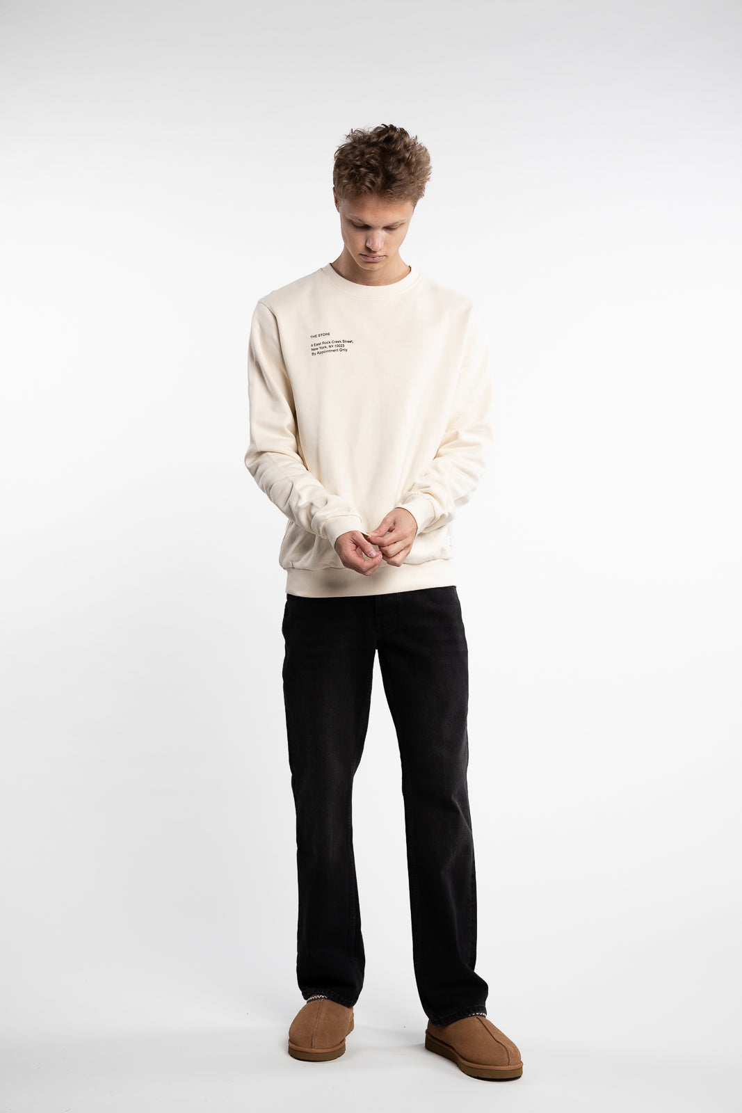 Neighborhood Sweatshirt Ivory/Black