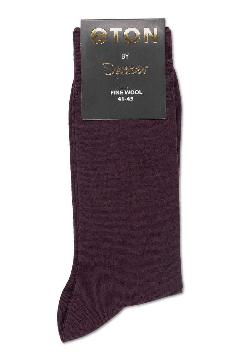 Fine Wool Plain Bordeaux